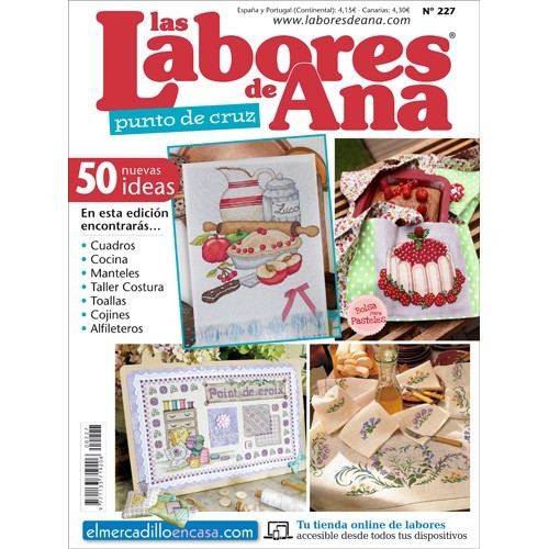 Revista punto de curz Las Labores de Ana nº 227