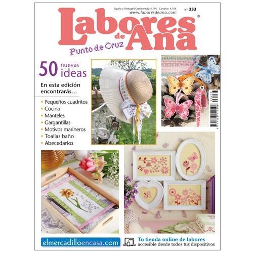 Revista punto de cruz Las Labores de Ana nº 233