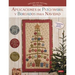libro aplicaciones de patchwork y bordados para navidad