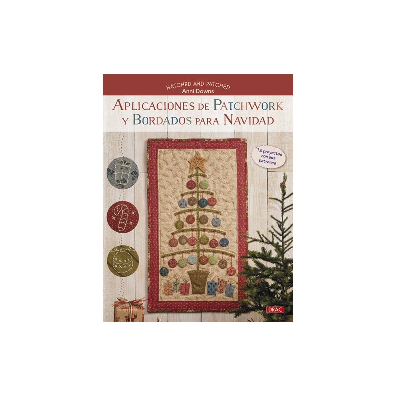 libro aplicaciones de patchwork y bordados para navidad