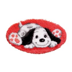 Alfombra perrito feliz