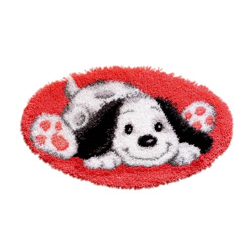 Alfombra perrito feliz