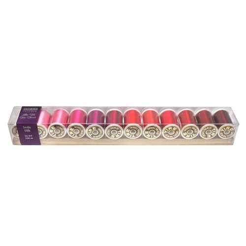 Caja de hilos 100% seda para costura